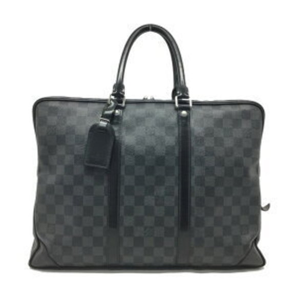 Louis Vuitton Porte Document Voyage Damier Graphite Black Handbag Bag - Picture 1 of 7